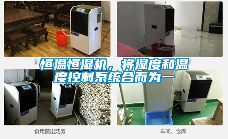 恒溫恒濕機,將濕度和溫度控制系統合而為一