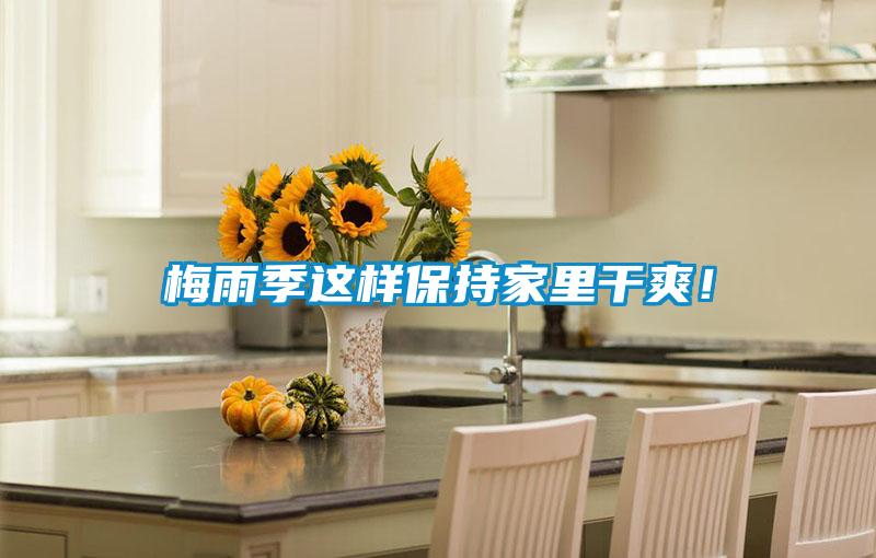 梅雨季這樣保持家里干爽！