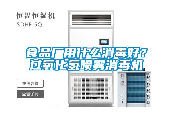 食品廠用什么消毒好?過氧化氫噴霧消毒機