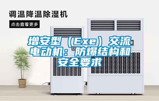 增安型(Exe)交流電動機(jī):防爆結(jié)構(gòu)和安全要求