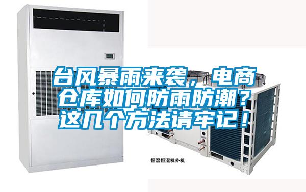 臺風暴雨來襲，電商倉庫如何防雨防潮？這幾個方法請牢記！