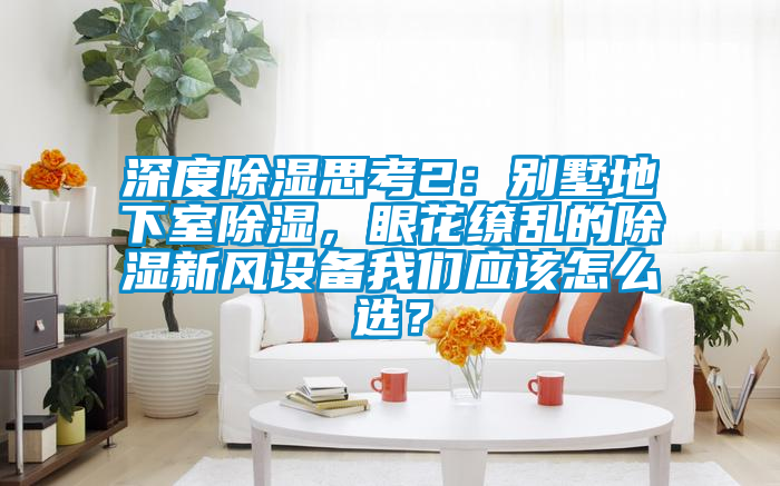 深度除濕思考2：別墅地下室除濕，眼花繚亂的除濕新風設備我們應該怎么選？