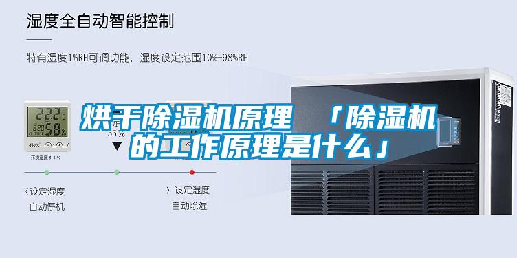 烘干除濕機原理 「除濕機的工作原理是什么」