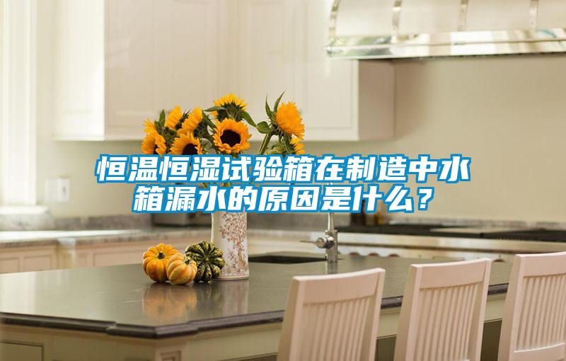 恒溫恒濕試驗箱在制造中水箱漏水的原因是什么？