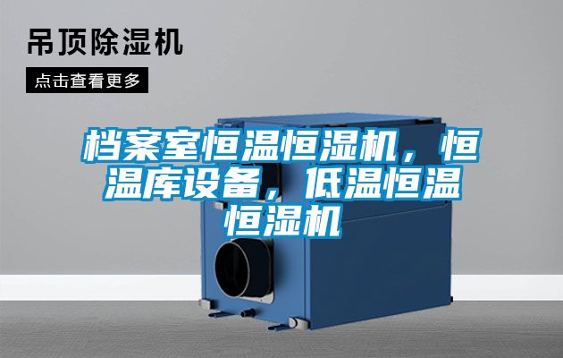 檔案室恒溫恒濕機,恒溫庫設備,低溫恒溫恒濕機