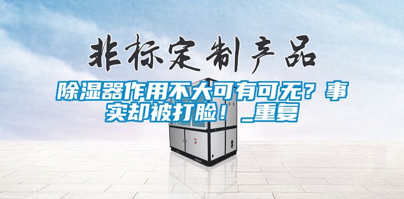 除濕器作用不大可有可無？事實卻被打臉！_重復