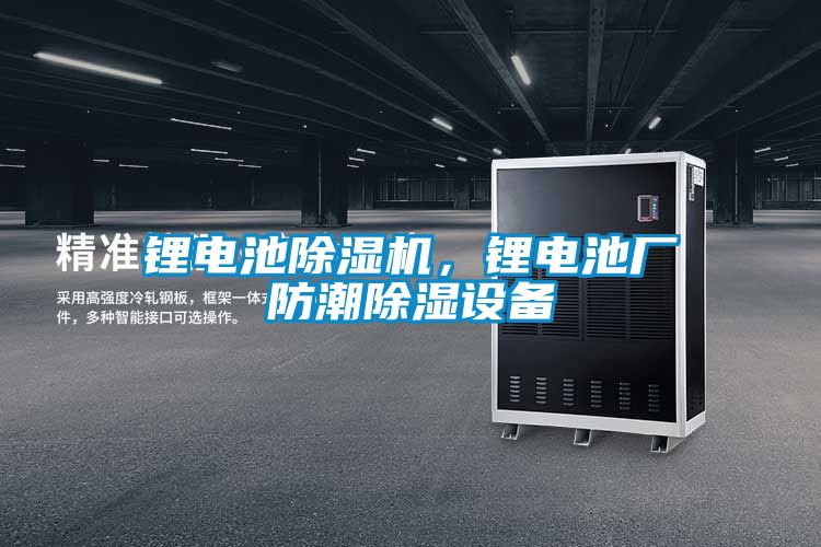 鋰電池除濕機，鋰電池廠防潮除濕設備